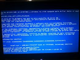 l300 blue screen