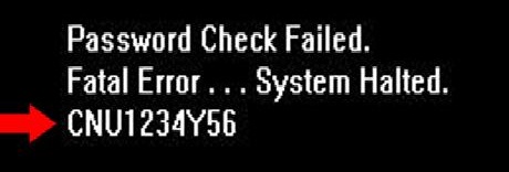 password check failed-fatale rror system halted