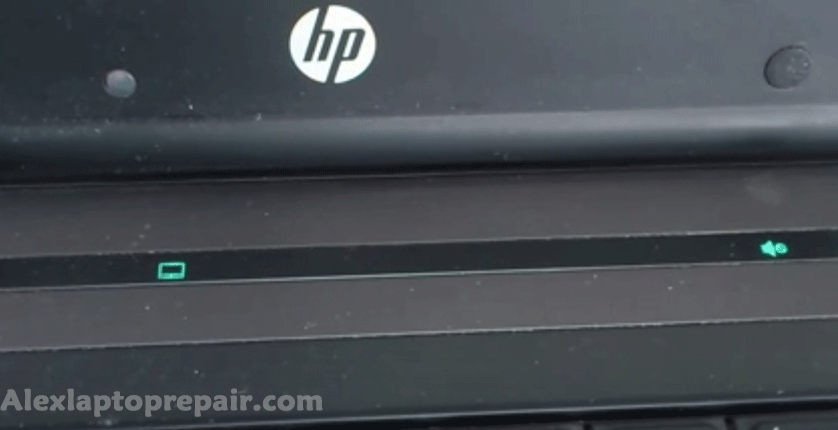 HP laptop numlock capslock blink