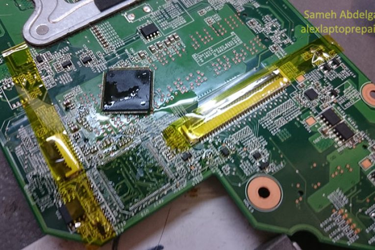 اصلاح عطل باور فى لاب توب اتش بي HP cq85 power issue repair